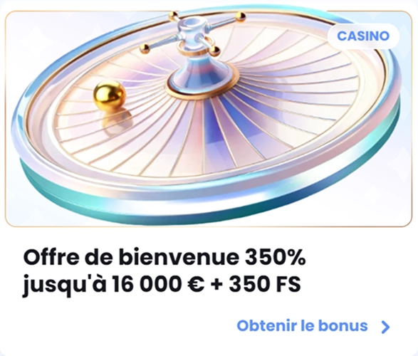 CasinoLab offre de bienvenue 350% jusqu'à 16 000 € + 350 FS
